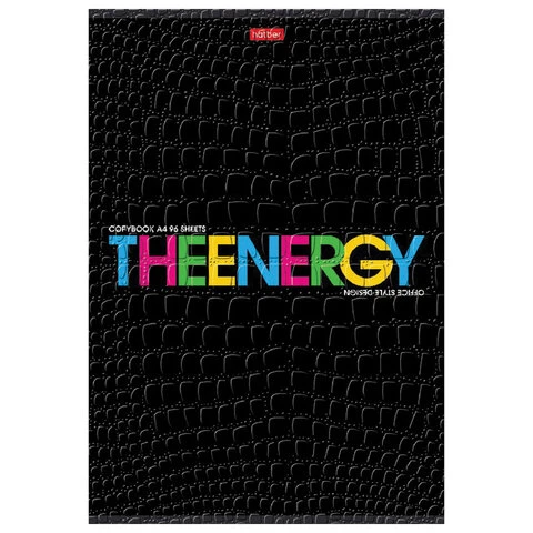 Тетрадь А4, 96 л., HATBER скоба, клетка, тиснение CROCO, "THEBOOK" (3 Тетрадь А4, 96 л., HATBER скоба, клетка, тиснение CROCO, "THEBOOK" (3