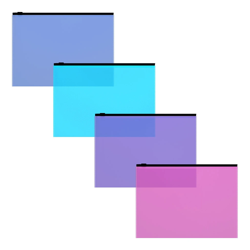 Zip-пакет пластиковый Erich Krause Fizzy Vivid, C6, ассорти (в пакете по 12 шт.)