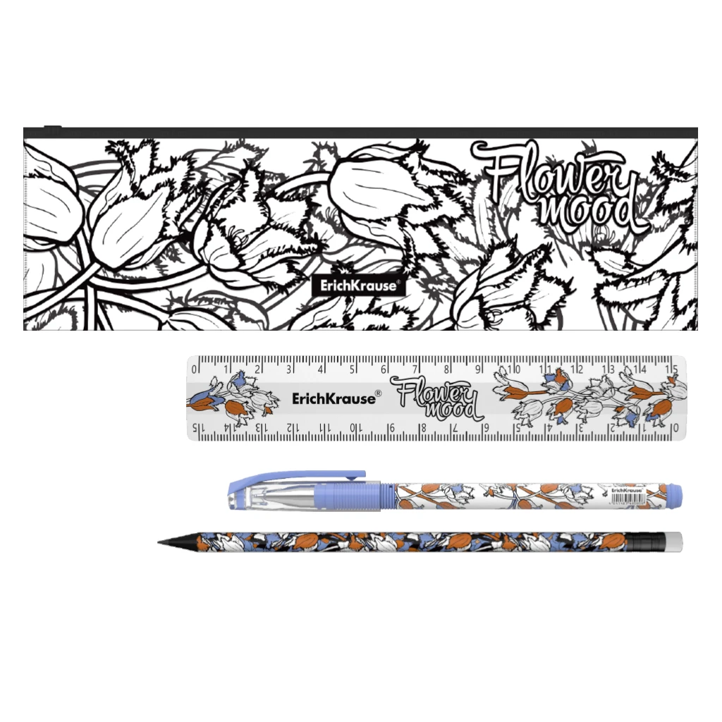 Набор в zip-пакете ErichKrause® Tulips (в пакете по 12 штук) Набор в zip-пакете ErichKrause® Tulips (в пакете по 12 штук)