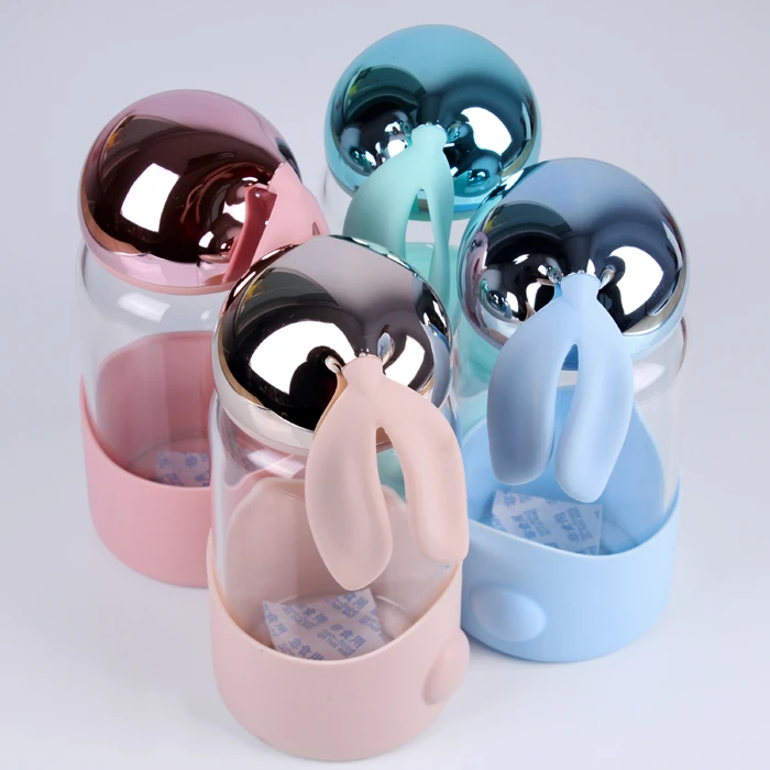 Бутылка для воды 340мл "Зайка" цвет ассорти (4 вида) Бутылка для воды 340мл "Зайка" цвет ассорти (4 вида)