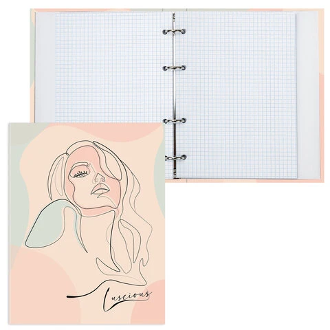 Тетрадь на кольцах А5 175х215 мм, 120 л., твердый картон, клетка, BRAUBERG, Тетрадь на кольцах А5 175х215 мм, 120 л., твердый картон, клетка, BRAUBERG,