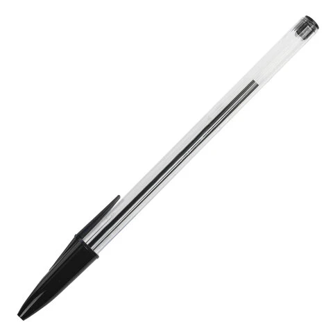 Ручка шариковая STAFF Basic Budget BP-02, письмо 500 м, ЧЕРНАЯ, длина корпуса Ручка шариковая STAFF Basic Budget BP-02, письмо 500 м, ЧЕРНАЯ, длина корпуса