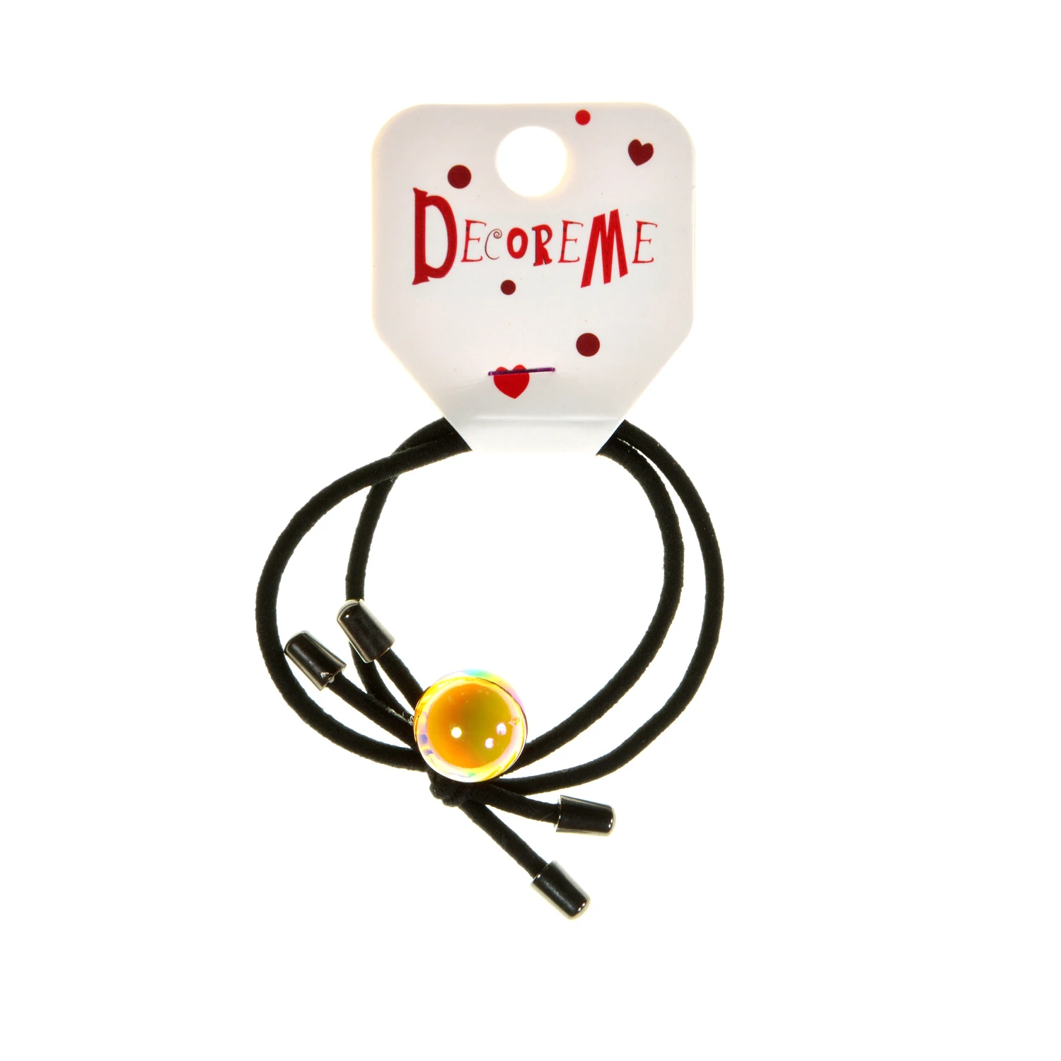 РЕЗИНКА ДЛЯ ВОЛОС "СИЯЮЩАЯ КАПЕЛЬКА" 1 ШТ, 3 ЦВЕТА