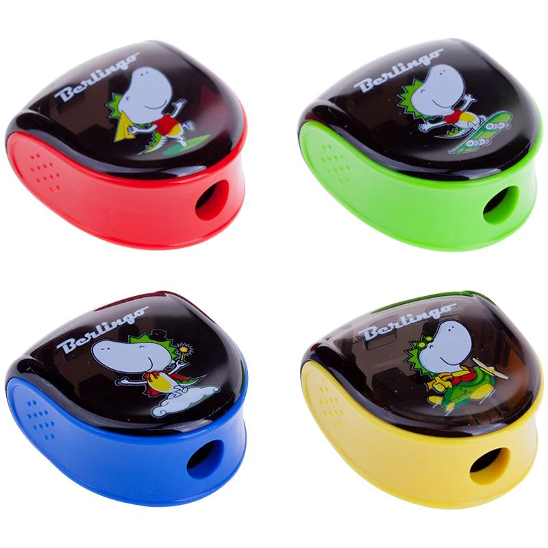 Точилка пластиковая "Tiny Dragon" 1 отверстие, контейнер, ассорти,