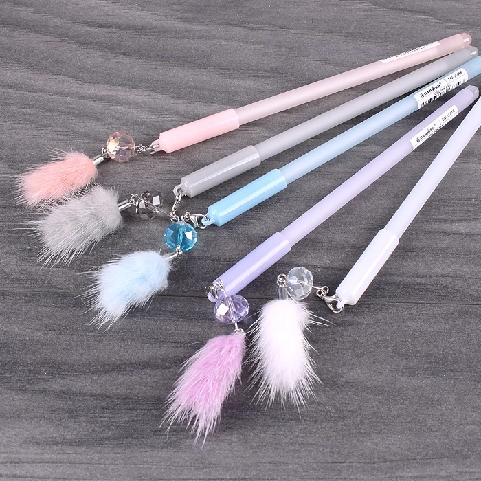 Ручка гелевая синяя "Darvish" с брелоком