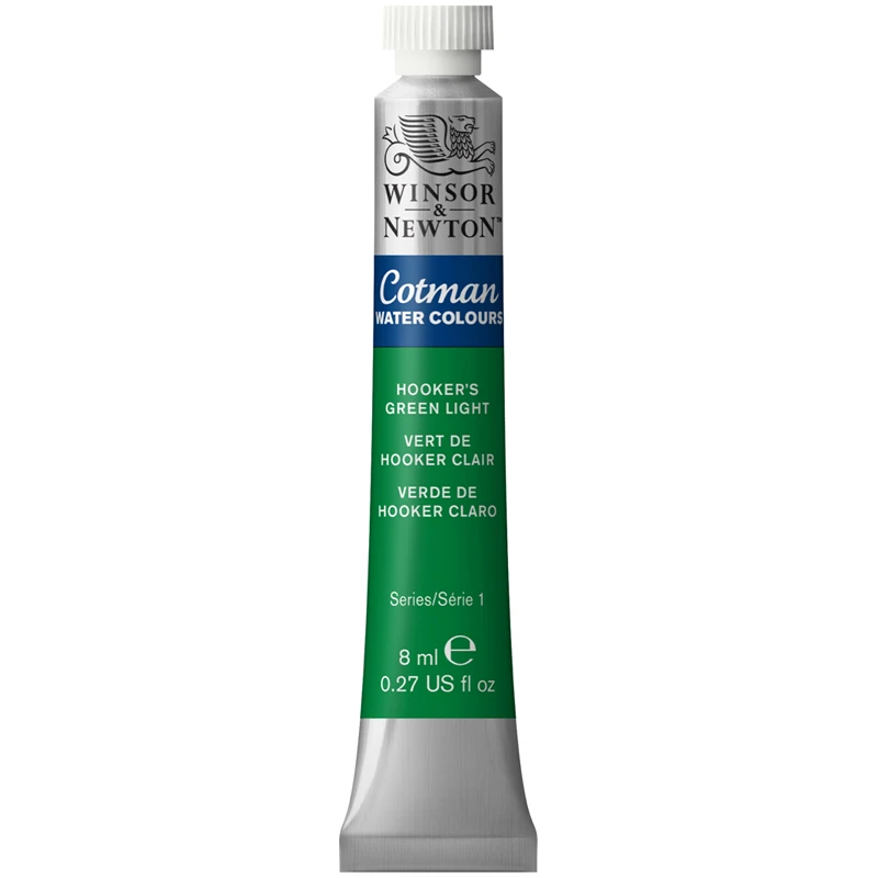 Акварель Winsor&Newton "Cotman", 8мл, туба, светло-зеленый Хукер