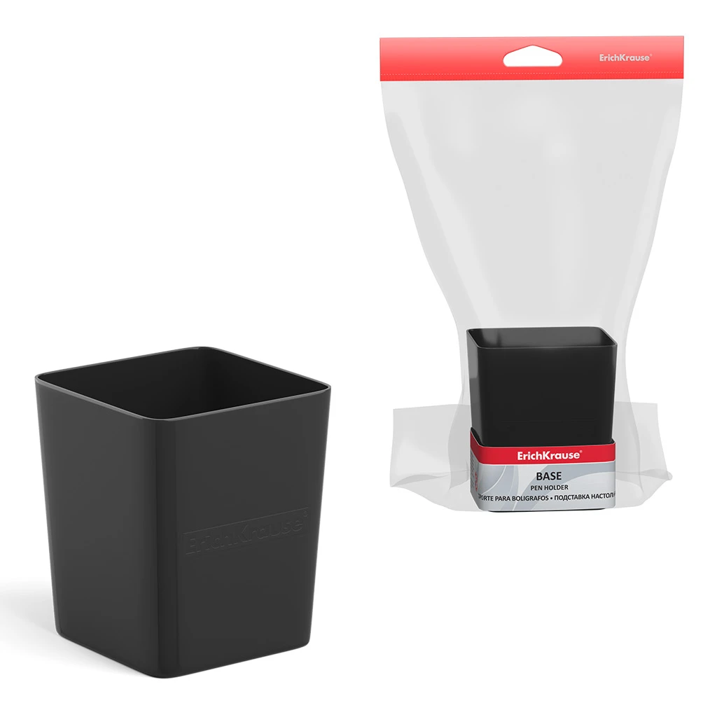 Подставка настольная пластиковая ErichKrause® Base, Classic, черный Подставка настольная пластиковая ErichKrause® Base, Classic, черный