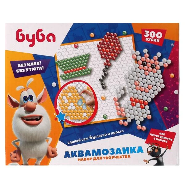 Набор для детского творчества БУБА аквамозаика 300 бусин MultiArt
