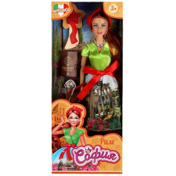 Кукла 29 см София, руки и ноги сгиб, акс, кор КАРАПУЗ