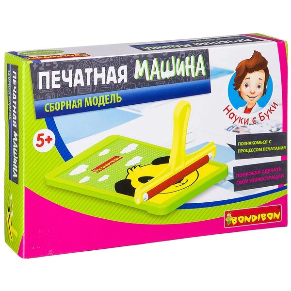 Французские опыты Науки с Буки Bondibon, Печатная машина, арт. EK-JD017