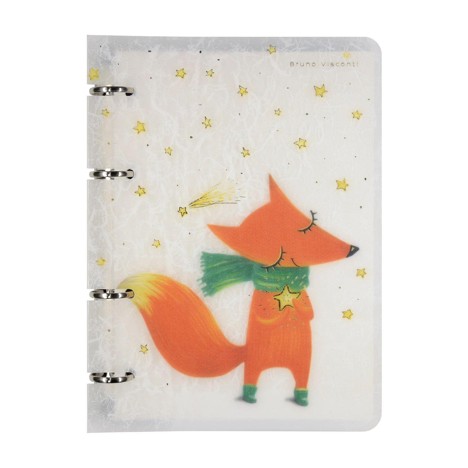 ТЕТРАДЬ НА КОЛЬЦАХ В ПЛАСТИКОВОЙ ОБЛОЖКЕ СО СМЕН. БЛОКОМ 80Л. "ВОЛШЕБНЫЙ