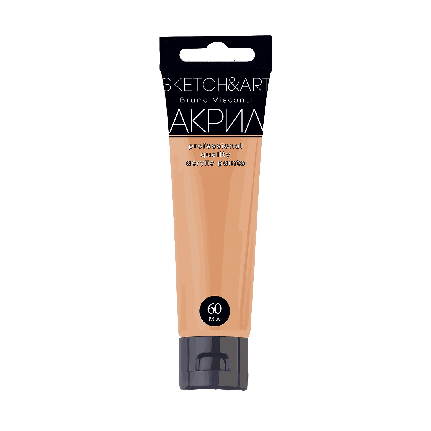 АКРИЛОВАЯ КРАСКА, ПАСТЕЛЬНАЯ БЕЛОЕ ЯБЛОКО, 60 МЛ