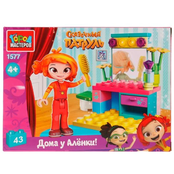 СКАЗОЧНЫЙ ПАТРУЛЬ конструктор Аленка с туалетным столиком, 43 дет. Город СКАЗОЧНЫЙ ПАТРУЛЬ конструктор Аленка с туалетным столиком, 43 дет. Город
