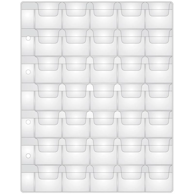 Лист для альбома "Optima" на 35 монет 33*35: 215473 штр.: 