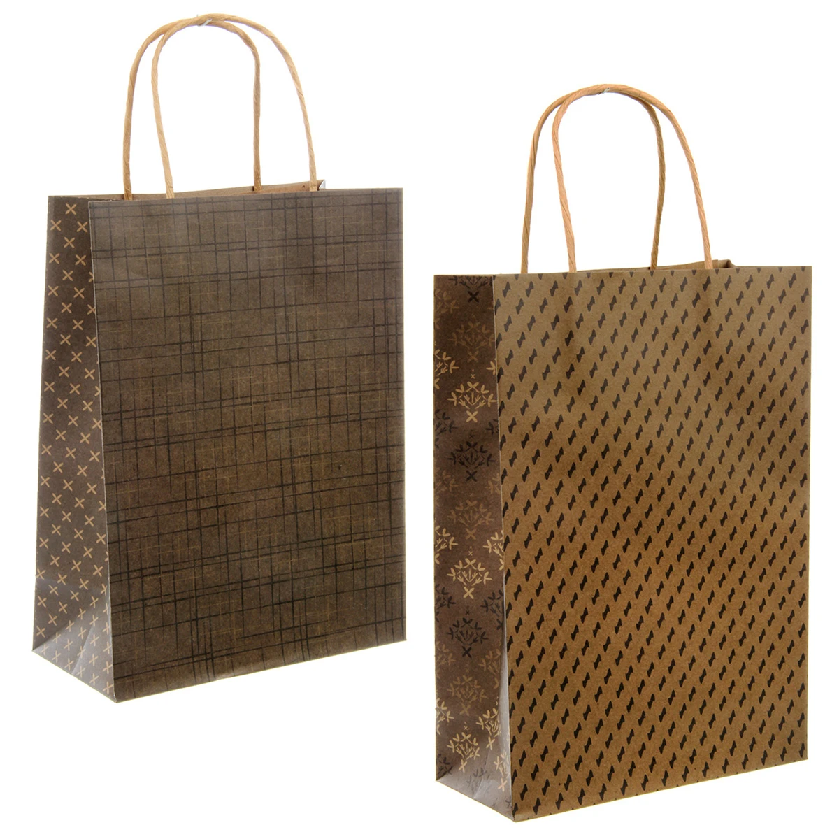 Подарочный пакет средний 20x27x9,8 см, крафт