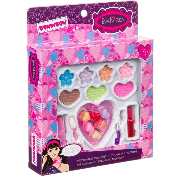 Набор детской декоративной косметики Bondibon Eva Moda, ВОХ 22 х18х 3 см, тени Набор детской декоративной косметики Bondibon Eva Moda, ВОХ 22 х18х 3 см, тени