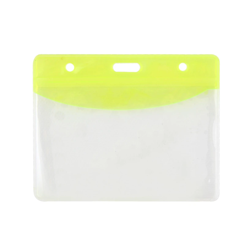 Бейдж Attache Economy вертик мягк прозрачн с цветн. верхом 65х108,10шт.в уп