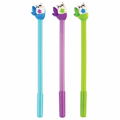 Ручка с топпером шариковая масляная CENTRUM "Котик", СИНЯЯ, корпус Ручка с топпером шариковая масляная CENTRUM "Котик", СИНЯЯ, корпус