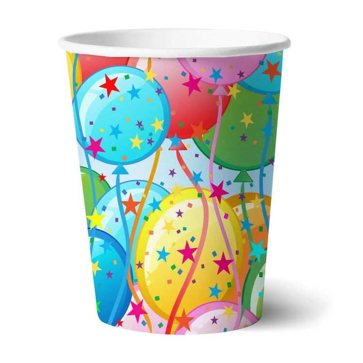 Набор бумажных стаканов Шары, 6 штук*250 мл. Набор бумажных стаканов Шары, 6 штук*250 мл.