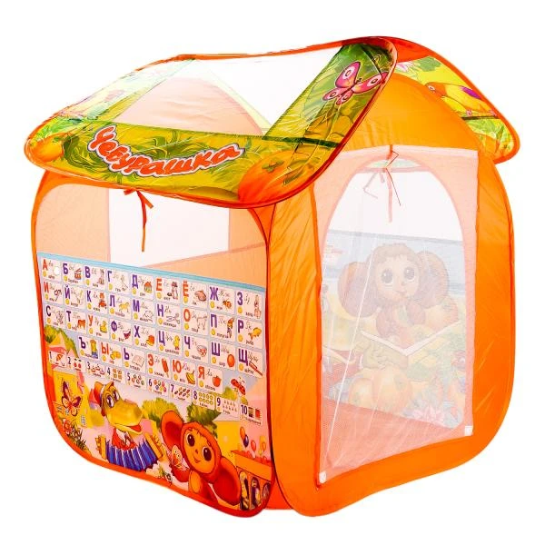 Палатка детская игровая СОЮЗМУЛЬТФИЛЬМ Чебурашка с азбукой, 83х80х105см, Играем Палатка детская игровая СОЮЗМУЛЬТФИЛЬМ Чебурашка с азбукой, 83х80х105см, Играем