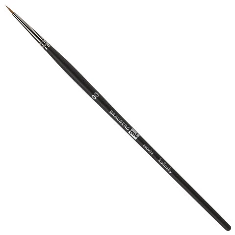 Кисть художественная проф. BRAUBERG ART CLASSIC, колонок, круглая, № 00, Кисть художественная проф. BRAUBERG ART CLASSIC, колонок, круглая, № 00,