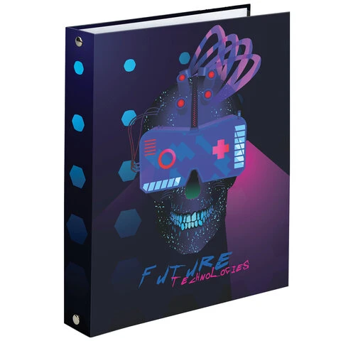 Тетрадь на кольцах А5 175х215 мм, 120 л., твердый картон, клетка, BRAUBERG,