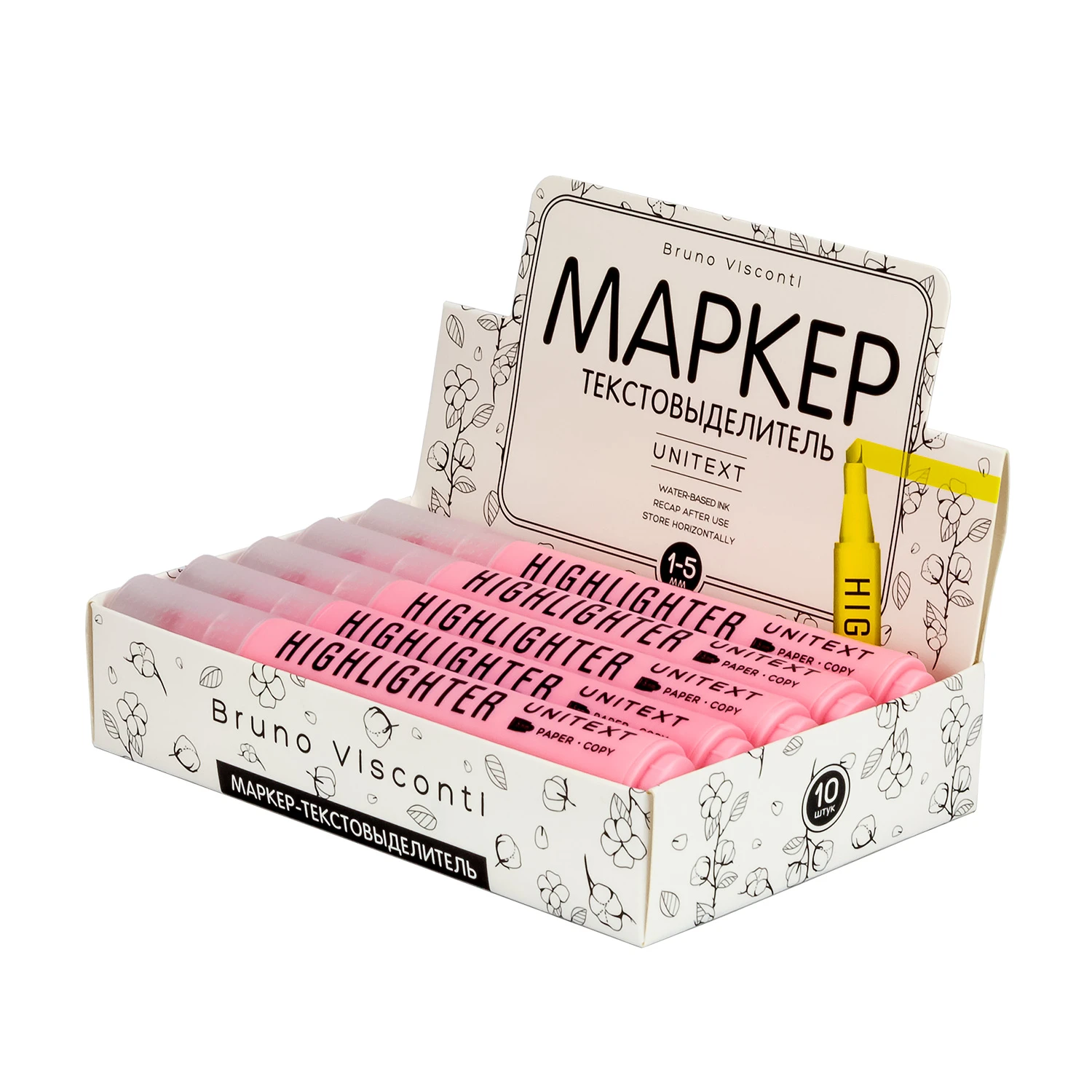 ТЕКСТОВЫДЕЛИТЕЛЬ "UniText" НЕЖНО-РОЗОВЫЙ ТЕКСТОВЫДЕЛИТЕЛЬ "UniText" НЕЖНО-РОЗОВЫЙ