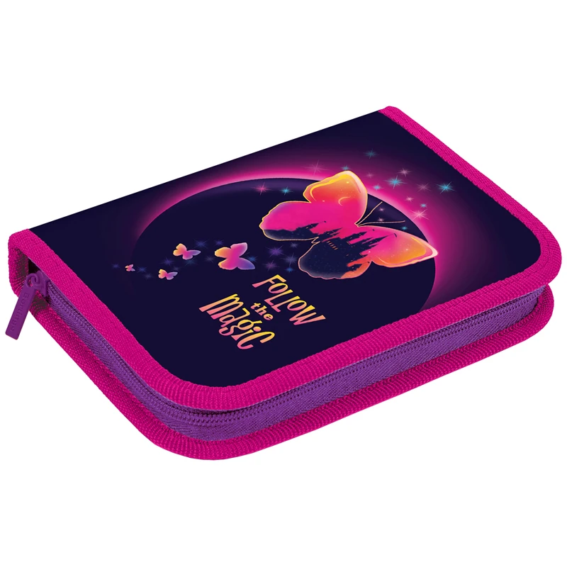 Пенал 1 отделение, 200*140*40 Berlingo "Magic butterfly",