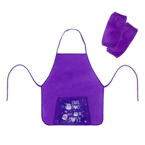 Фартук с нарукавниками ПИФАГОР, 44x55 см, 1 карман, дизайн на кармане, Фартук с нарукавниками ПИФАГОР, 44x55 см, 1 карман, дизайн на кармане,