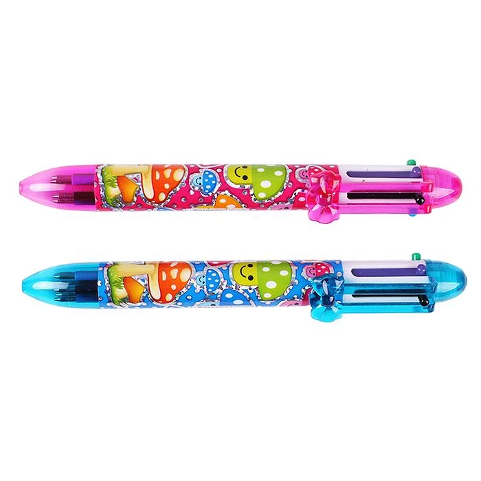 Ручка автоматическая 6-ти цветная "Darvish" корпус ассорти с рисунком Ручка автоматическая 6-ти цветная "Darvish" корпус ассорти с рисунком