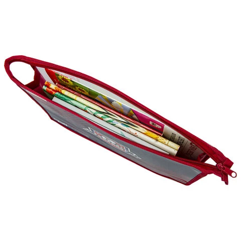 Папка для тетрадей ПИФАГОР А4, 1 отделение, картон/пластик, на молнии,