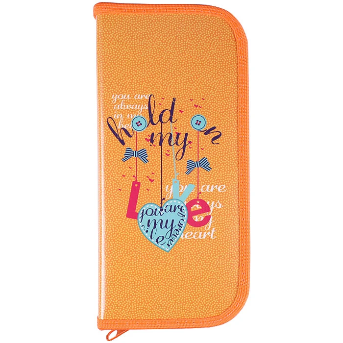 Пенал 1отдел. 190* 90мм Сердечки-бантики