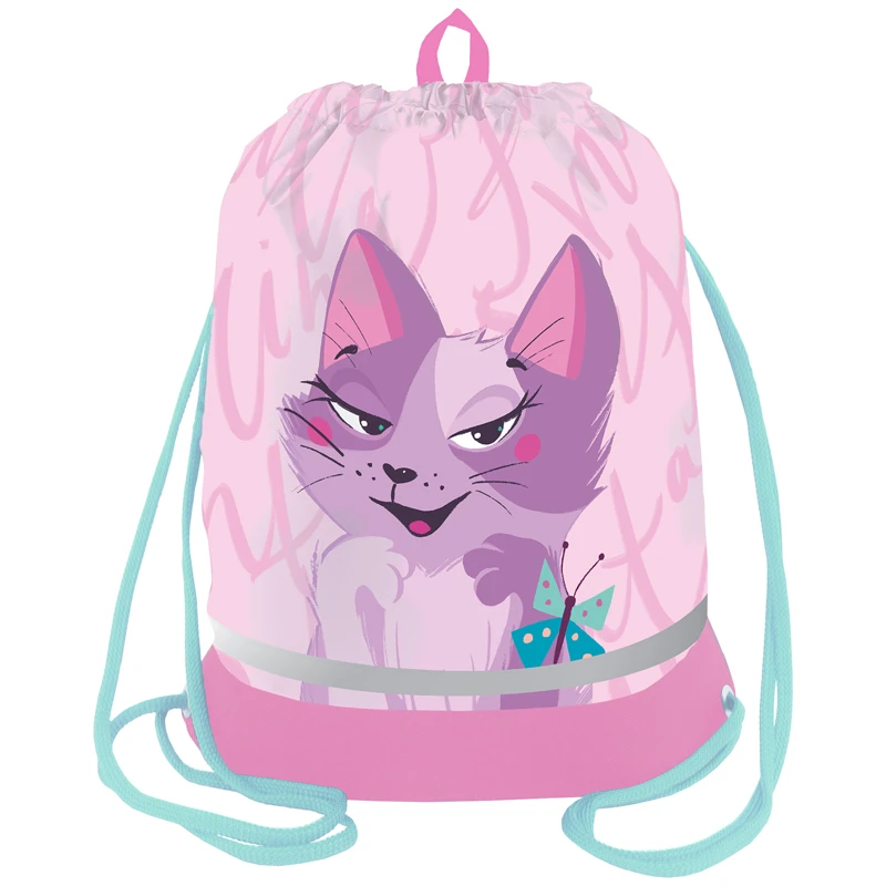 Мешок для обуви 1 отделение Berlingo "Princess cat", 510*400мм,