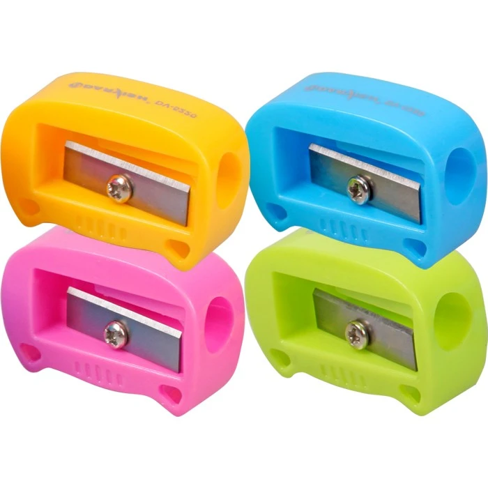 Точилка пластиковая "Darvish" ассорти, в пластиковой банке Точилка пластиковая "Darvish" ассорти, в пластиковой банке