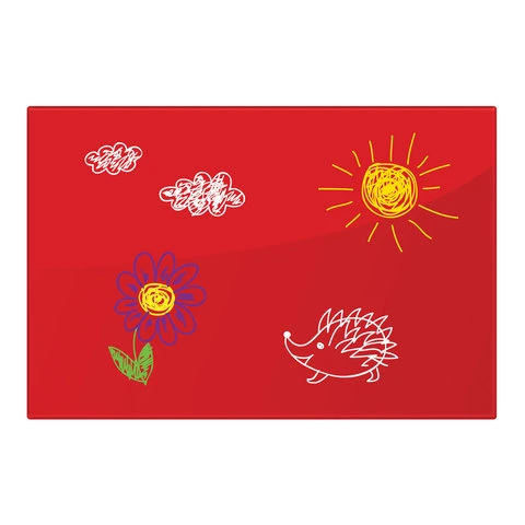 Доска магнитно-маркерная стеклянная (60х90 см), 3 магнита, КРАСНАЯ, BRAUBERG, Доска магнитно-маркерная стеклянная (60х90 см), 3 магнита, КРАСНАЯ, BRAUBERG,