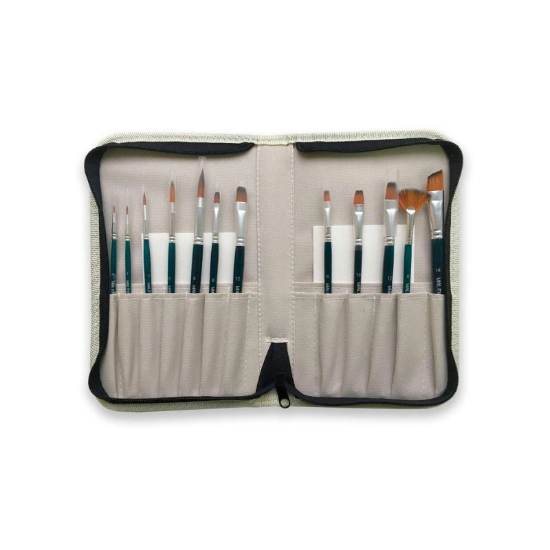 Набор кистей Andy в пенале, бежевый, 12 шт. 753800