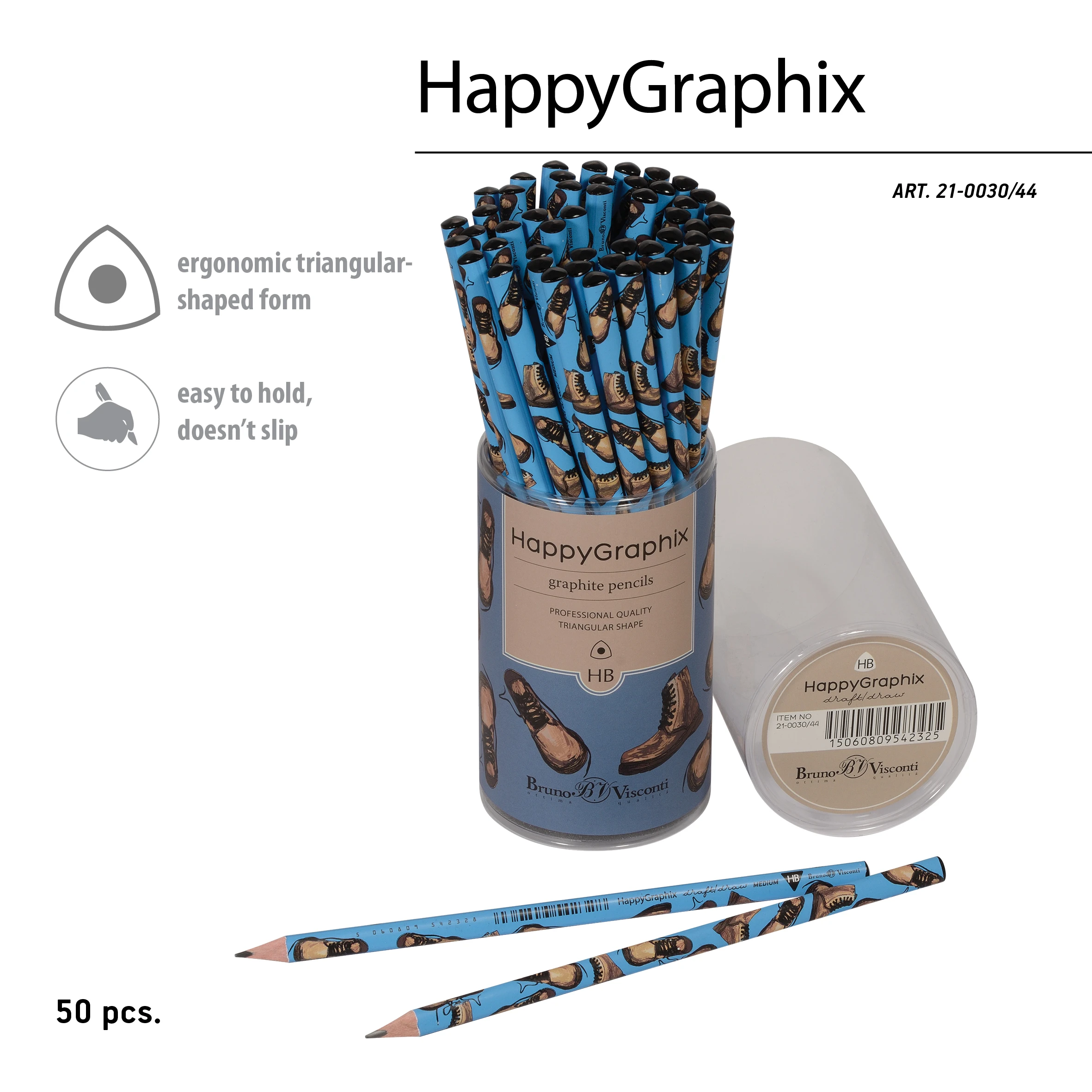 КАРАНДАШ ЧЕРНОГРАФИТОВЫЙ "HappyGraphix. Boots. Синие ботинки" НВ КАРАНДАШ ЧЕРНОГРАФИТОВЫЙ "HappyGraphix. Boots. Синие ботинки" НВ