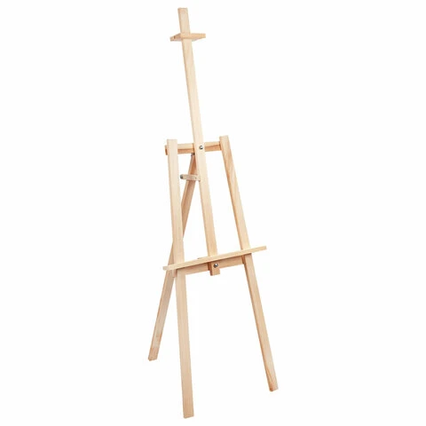 Мольберт напольный из липы "Лира", 67х162х48 см, высота холста до 100 Мольберт напольный из липы "Лира", 67х162х48 см, высота холста до 100