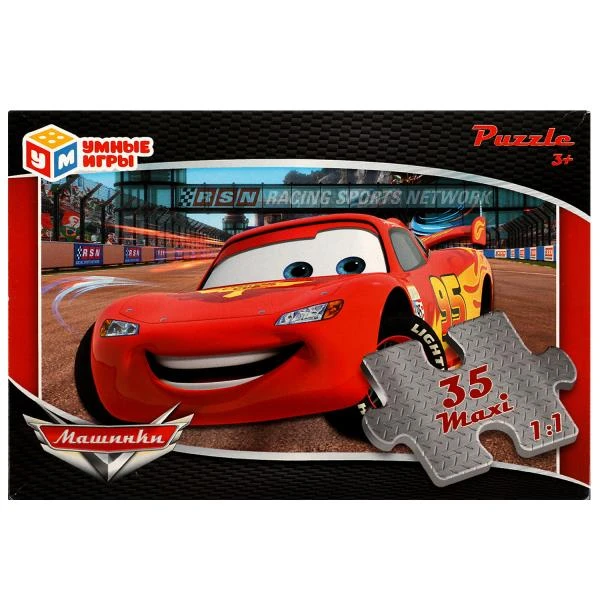 Машинки. Макси-пазлы в коробке. Пазл 35 деталей. 180х127х35 мм. Умные игры Машинки. Макси-пазлы в коробке. Пазл 35 деталей. 180х127х35 мм. Умные игры