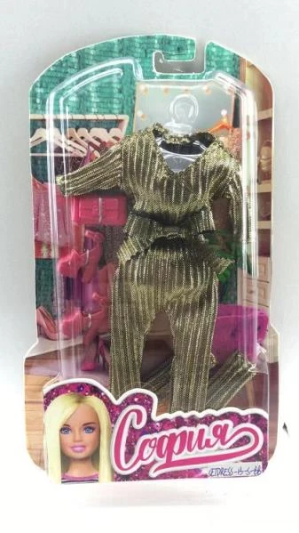 Аксессуары для кукол 29 см комплект нарядной одежды и акс для Софии, блист