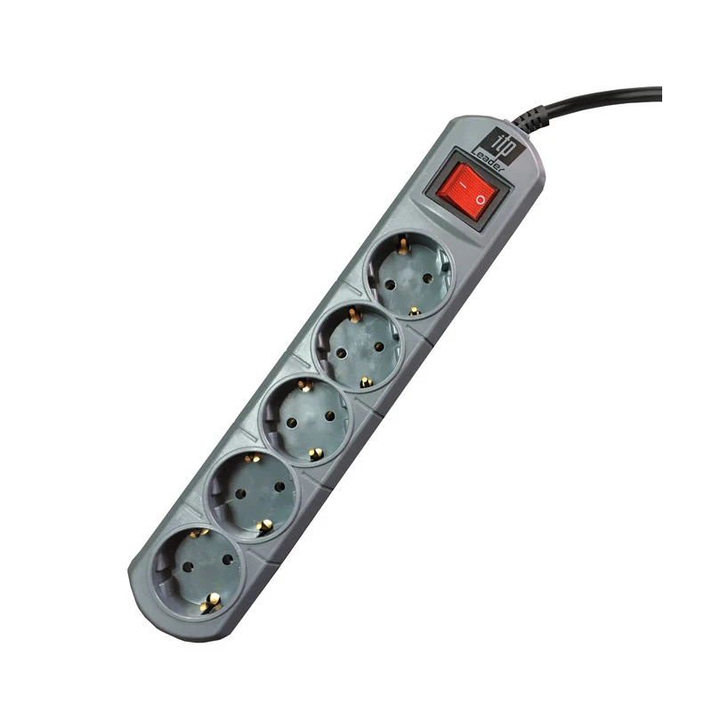 Сетевой фильтр ITP Leader (5/3м/10А/300Дж/серый) 618219 штр.: 1697729110043