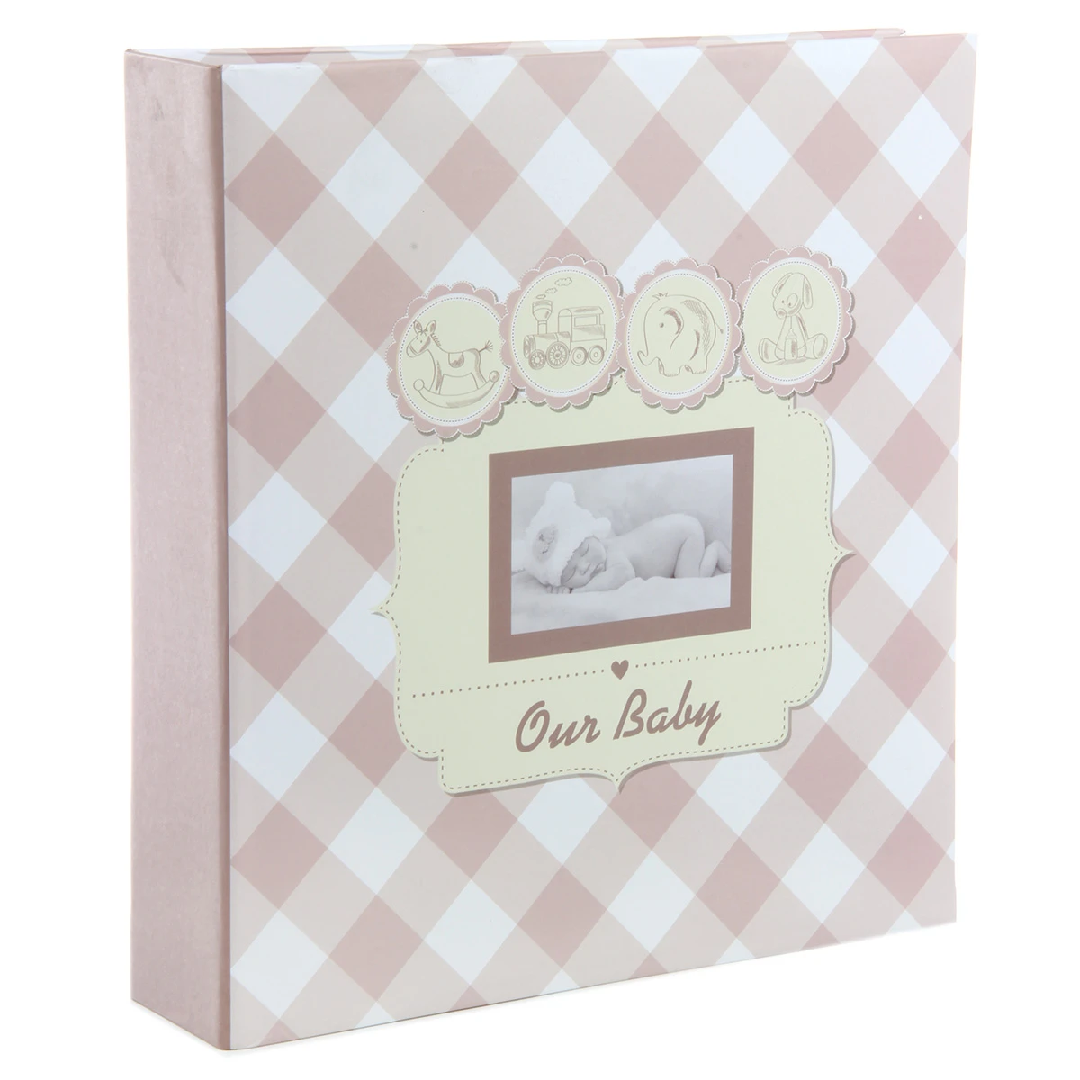 Фотоальбом 50 "магнитных"листов 23X28см, пер-т 3-кольца