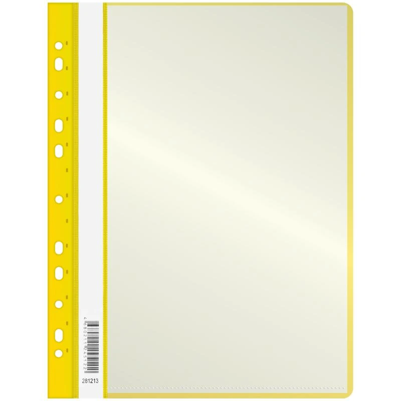 Папка с 10 вкладышами OfficeSpace, с перфорацией, 160 мкм, желтая. 281213 Папка с 10 вкладышами OfficeSpace, с перфорацией, 160 мкм, желтая. 281213