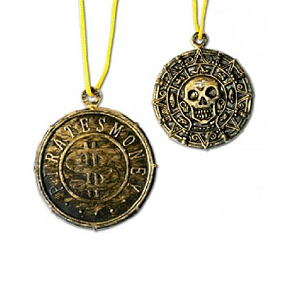 Пиратский медальон на шнурке 9 шт