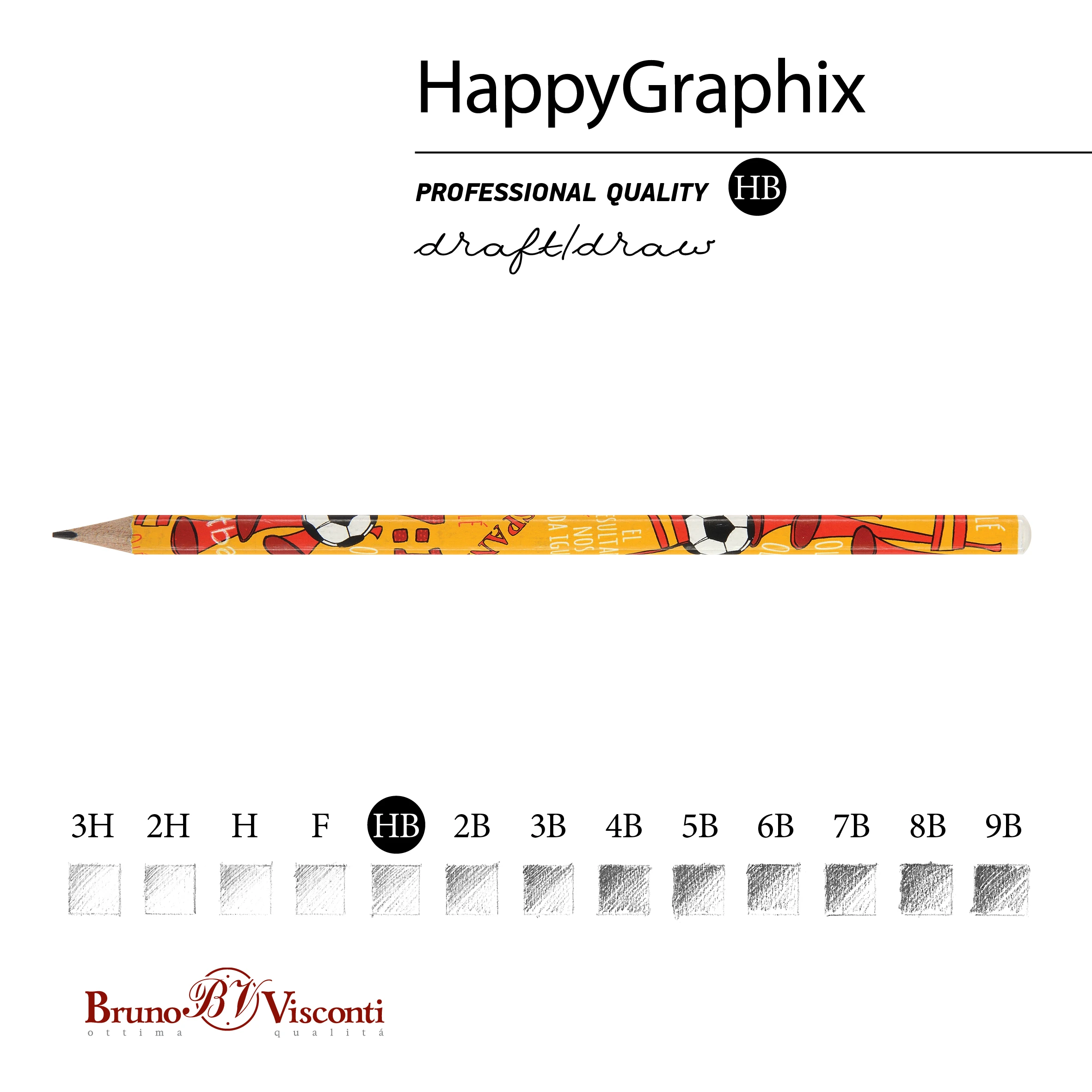КАРАНДАШ ЧЕРНОГРАФИТОВЫЙ "HappyGraphix. Футбол.Чемпионы. Испания" НВ КАРАНДАШ ЧЕРНОГРАФИТОВЫЙ "HappyGraphix. Футбол.Чемпионы. Испания" НВ