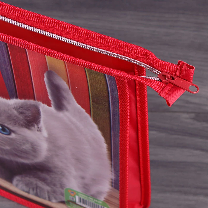 Папка для тетрадей А4 на молнии Чудо котёнок Папка для тетрадей А4 на молнии Чудо котёнок