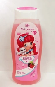 Iris Шампунь-кондиционер "Малина-ежевика" Для девочек 5+ 300мл/12шт