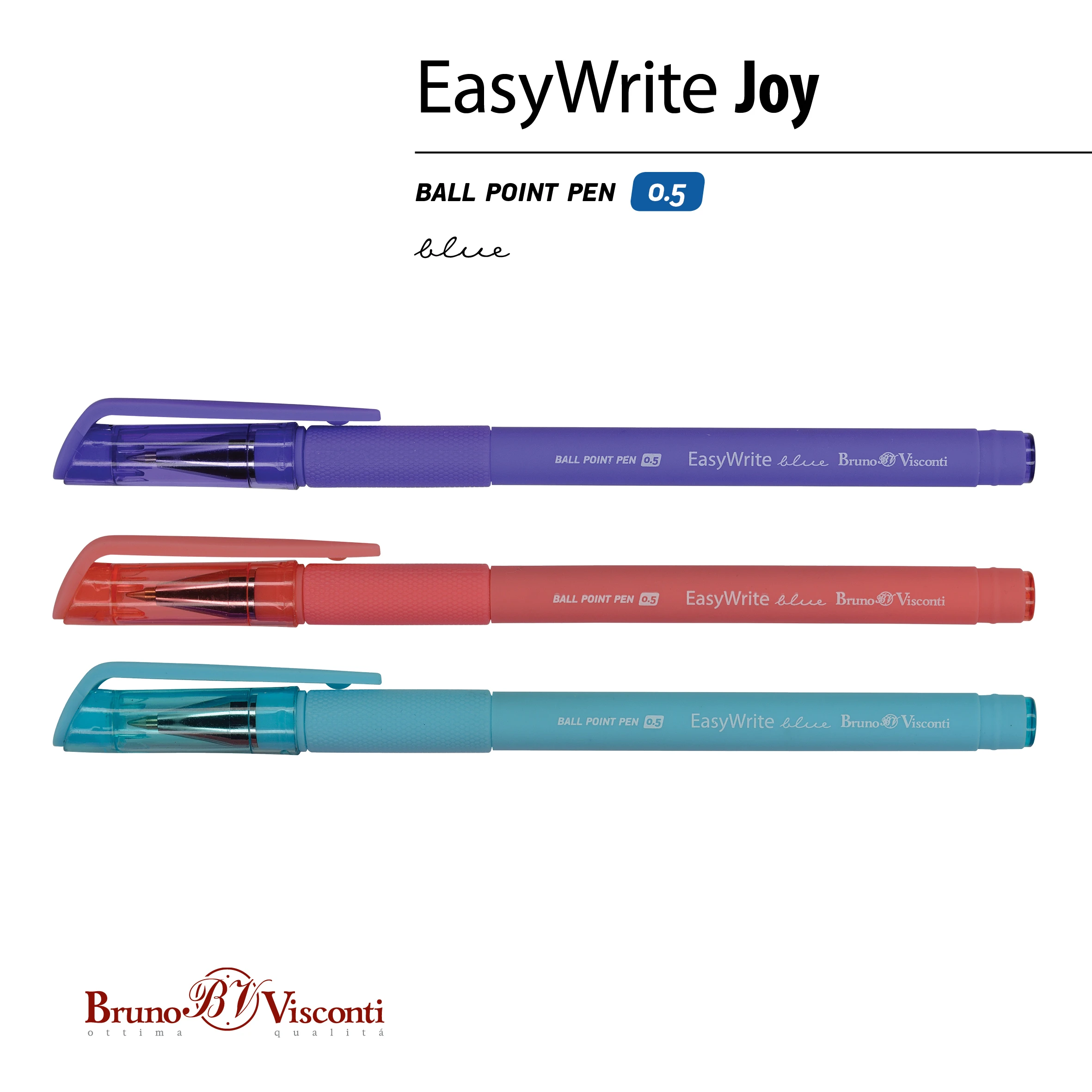 РУЧКА "EasyWrite.JOY" ШАРИКОВАЯ 0.5 ММ, СИНЯЯ (3 цвета корпуса) РУЧКА "EasyWrite.JOY" ШАРИКОВАЯ 0.5 ММ, СИНЯЯ (3 цвета корпуса)
