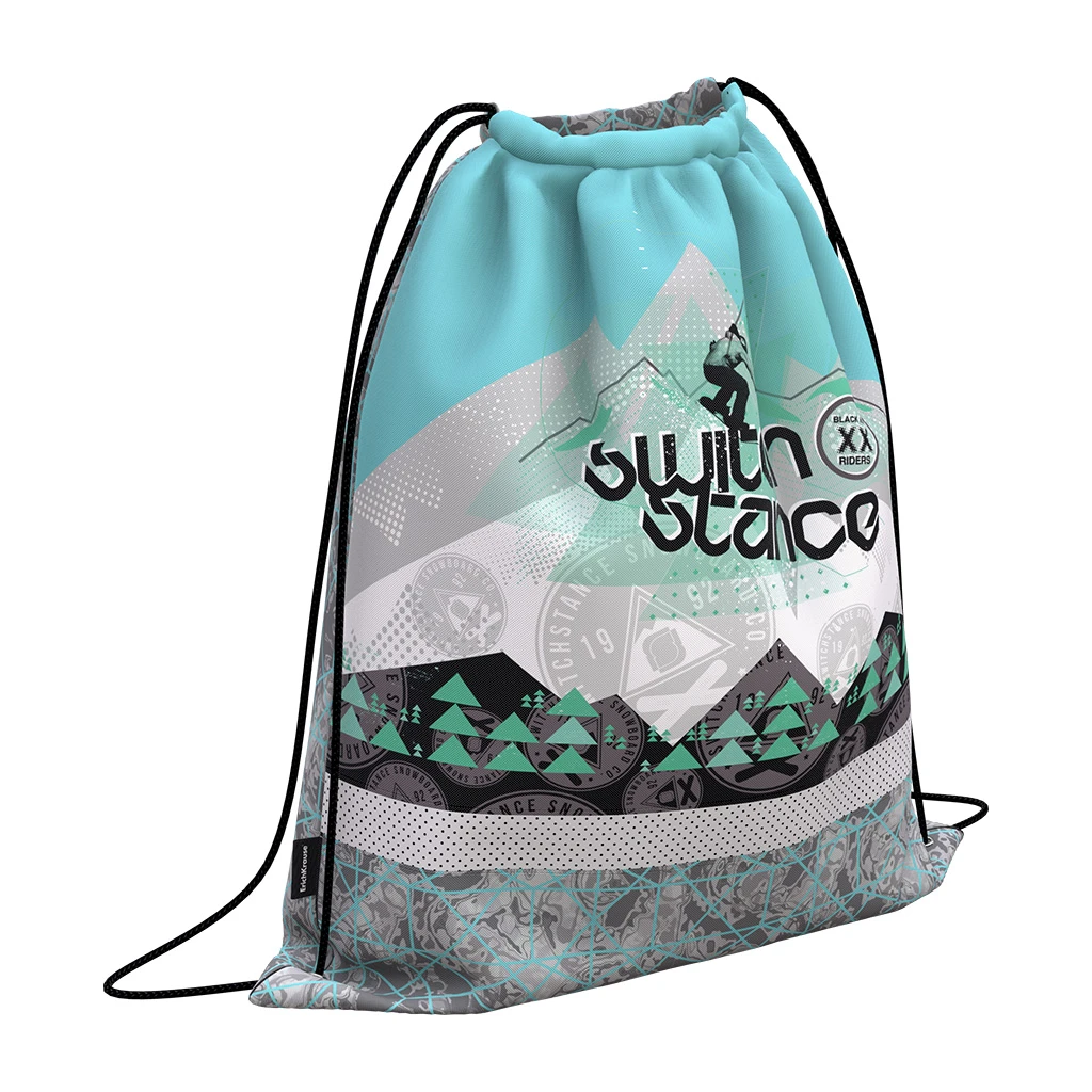 Мешок для обуви Erich Krause® с вентиляцией 500х410мм. Snow Freedom Мешок для обуви Erich Krause® с вентиляцией 500х410мм. Snow Freedom