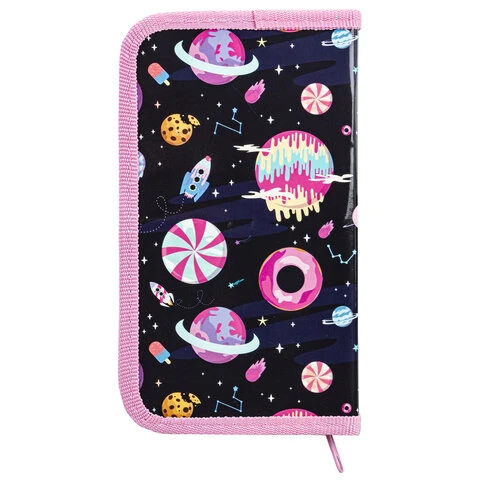 Пенал ПИФАГОР, 1 отделение, ламинированный картон, 19х11 см, "Sweets",